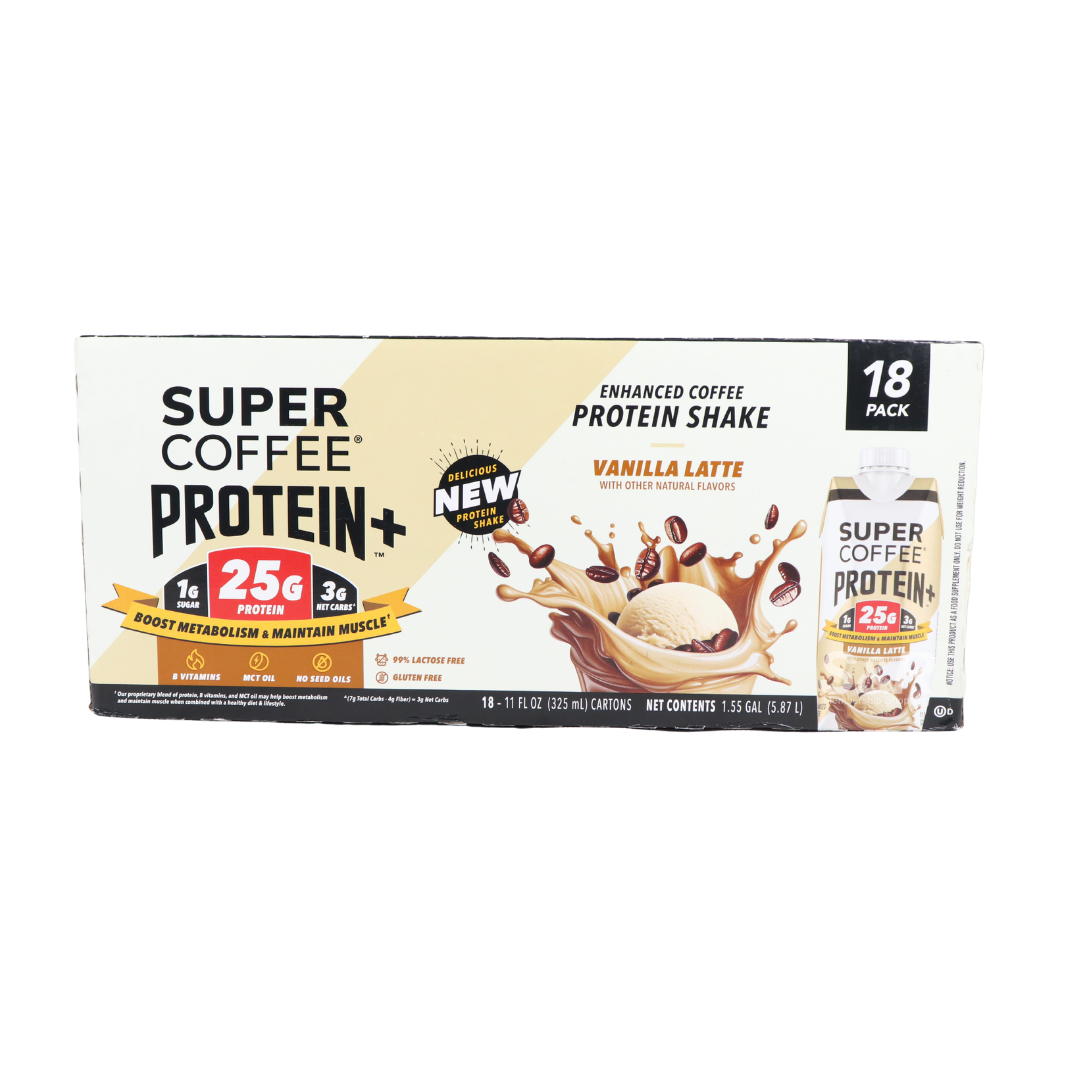 Super Coffee Protein+ Vanilla Latte Protein Shake 18 x 325mL